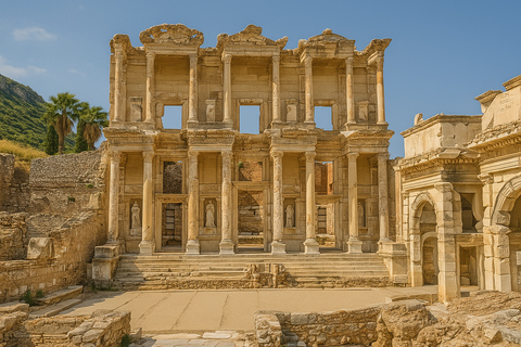 Au départ de Kusadasi : Éphèse, maisons en terrasse et temple d'ArtémisVisite privée à prix spécial pour les groupes de plus de 5 personnes.