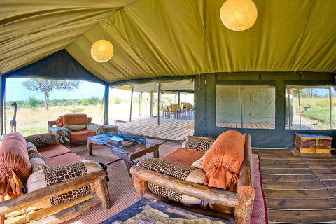 5-daagse middenklasse safari - Tarangire, Serengeti en krater.5-daagse safari - Tarangire, Manyara, Serengeti en Crater.