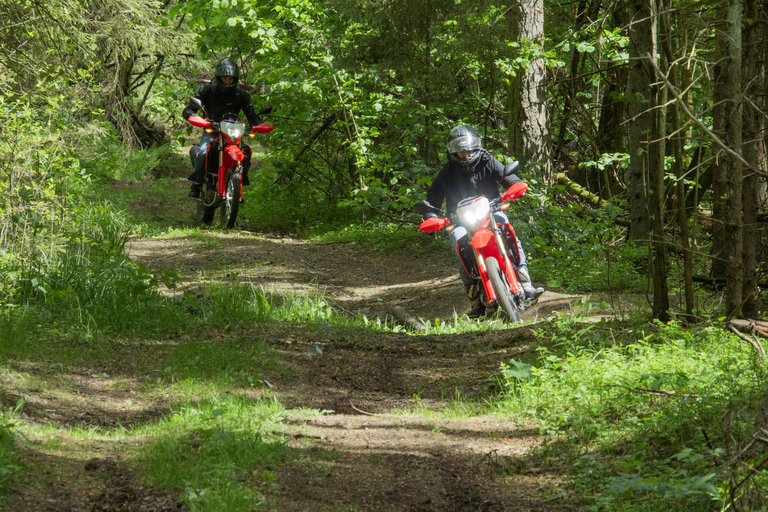 Enduro motorcycle experience around Vilnius city