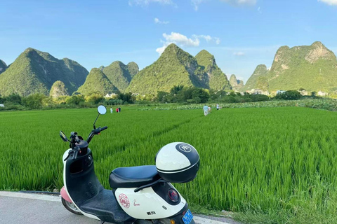 Yangshuo: Electric Scooter Tour with Painting Class PROMOTION-Yangshuo:Electric Scooter Tour with Painting Class