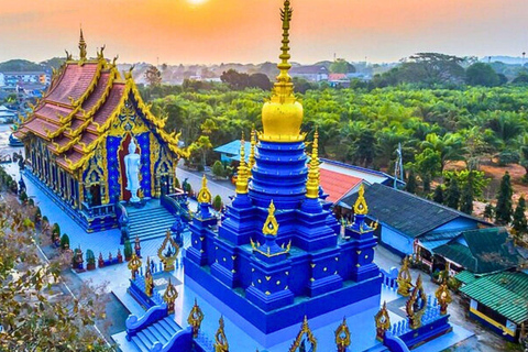 Chiang Mai : Temples du Bouddha blanc, du Bouddha bleu et du Grand Bouddha à Chiang Rai