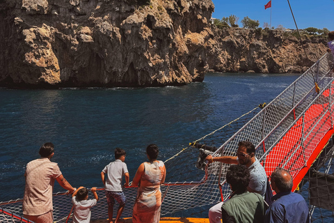 Antalya: Duden Waterfall Pirate Boat Trip Pirate Boat Trip with Round Trip Transfer