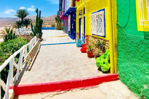 Agadir: Taghazout, Aghroud Village & Timlalin Desert Tour