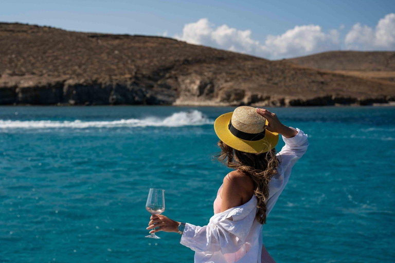 Mykonos: Yacht MAYA Private Cruise | Half or Full-Day Option Yacht MAYA Half-Day Cruise with fine Wine & Fingerfood