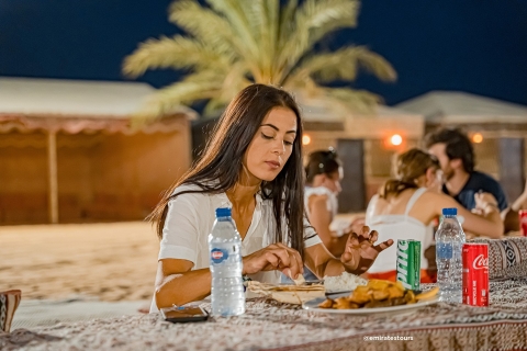 Abu Dhabi: woenstijnsafari met BBQ, buik-en volksdans