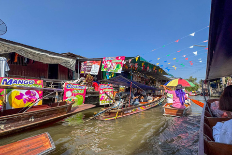 Bangkok: Railway Market, Floating Market & Elephants Tour