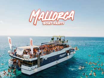 Majorque : Soirée en bateau avec DJ, déjeuner et entrée en boîte de nuit