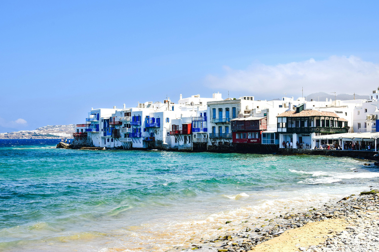 Mykonos: Sights, Super Paradise Beach, Sunbeds, & Transfers