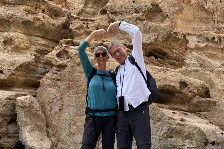 Sharing Tour to Wadi Shab Hike, Swim, Cave, Sinkhole, & Fins Shared Wadi Shab Tour - Meeting at Wadi Shab Parking Area
