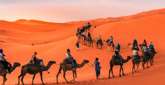Marrakech : visite du désert de Merzouga de 3 jours, balade en chameau et camp