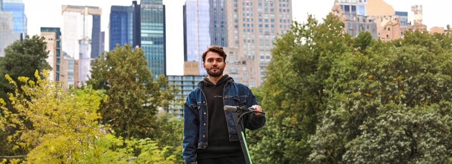 Location d'escooters dans Central Park