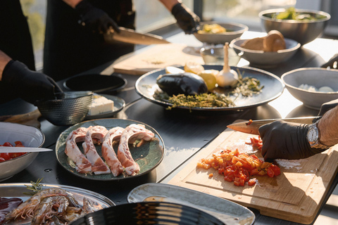 Thessaloniki: Cooking & Wine Tasting with Dockside Views