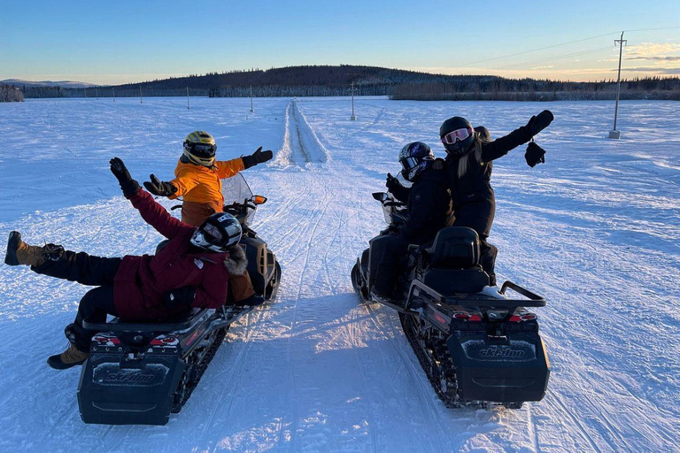 Fairbanks, Alaska: Guided Snowmobile Tour Snowmobile Tour: Couple (2 riders per sled)