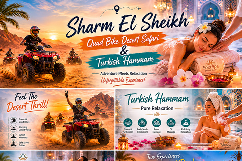 Sharm El Sheikh: Quad Bike Desert Safari & Turkish Hammam