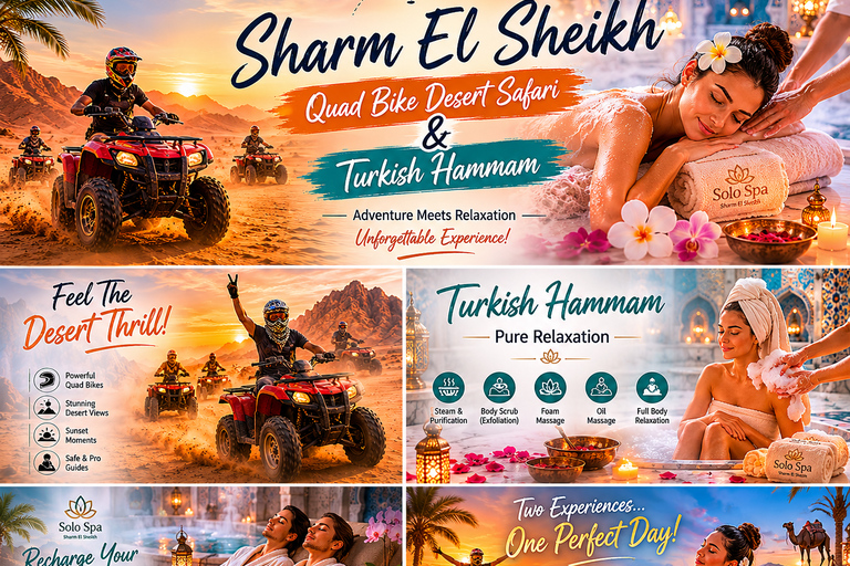 Sharm El Sheikh: Quad Bike Desert Safari & Turkish Hammam