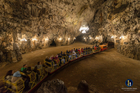 Depuis Ljubljana : Grotte de Postojna, château de Predjama et visite de Piran