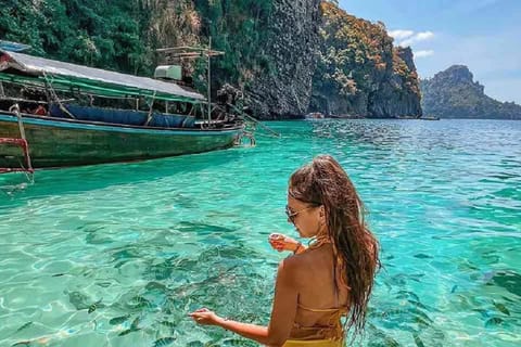 Phuket: Phi Phi & Maya bay Speedboat Day Trip with Lunch