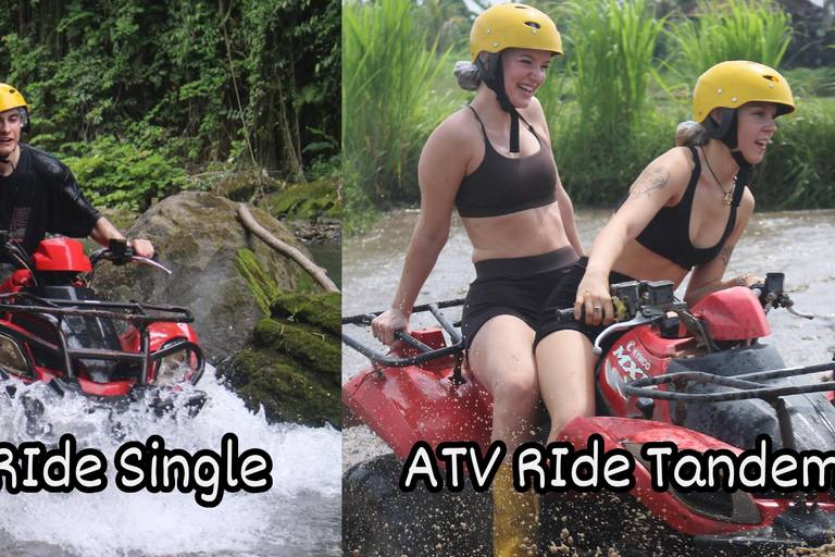 Bali: ATV Ride Adventure with track river bank, dense forest ATV Ride ( Tandem Ride ) without Transport