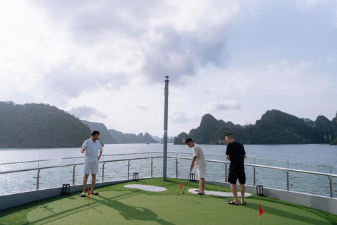 Hanoi:Halong Bay–Lan Ha Bay-Kayak,Swimming Luxury Day Cruise From Halong: Discover Halong Bay Full Day Cruise 5*