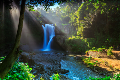 Ubud: mercato dell&#039;arte, tour delle cascate e del tempio con danza LegongTour privato con danza Legong opzionale