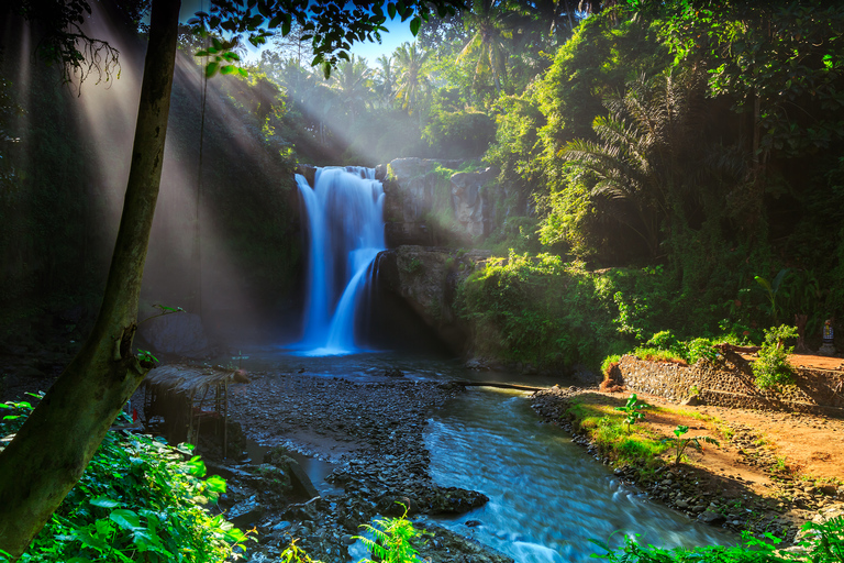 Ubud: mercato dell&#039;arte, tour delle cascate e del tempio con danza LegongTour privato con danza Legong opzionale