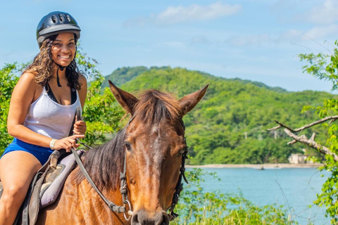 Montego Bay i Negril: Lethe River Bamboo Rafting & Horseback