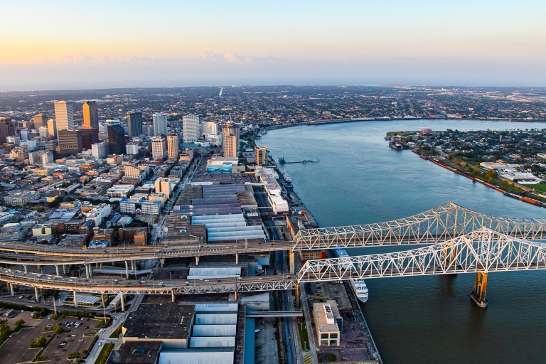 Nouvelle-Orléans: tour de ville en hélicoptère en journéeVisite de la ville et des marais de 30 milles