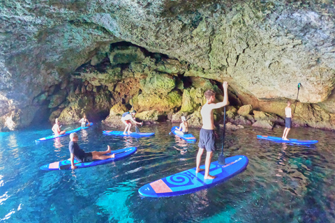 Ibiza: Stand-Up Paddle Boarding Tocht naar Geheime Grotten