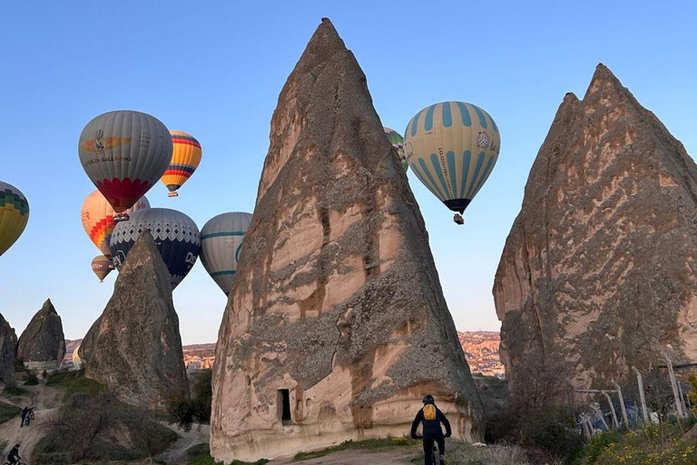Cappadocia: Sunrise Mountain Bike Ride & Balloon Views