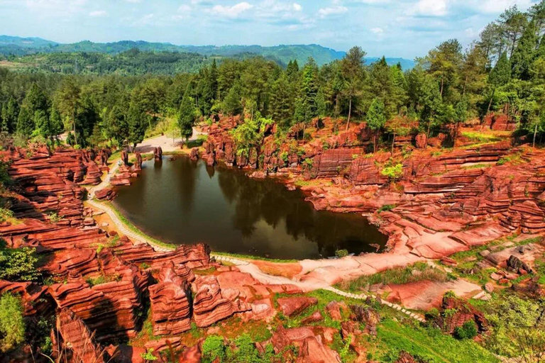 From Zhangjiajie: Guzhang Red Stone Forest & Furong Town