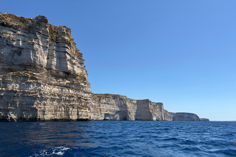 Gozo: Private Boat to Comino’s Lagoons, Swim Stops & Caves 2hr Private Trip to Comino’s Lagoons, swim stops + caves
