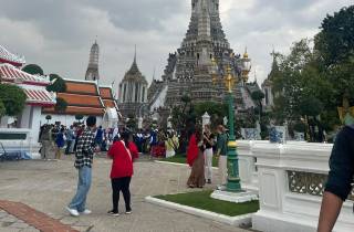 Großer Palast, Wat Pho, Wat Arun und Bootstour (halber Tag)