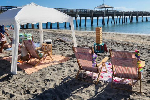 Juno Beach: Aluguel de cabana para um dia de praia com tudo incluído