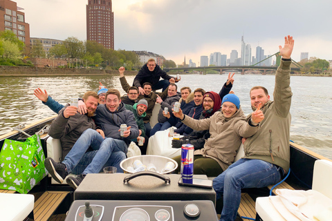 法兰克福：私人游船之旅，欣赏天际线美景，最多可容纳18人。法兰克福：私人游船之旅，可欣赏天际线美景，最多可容纳18位客人。