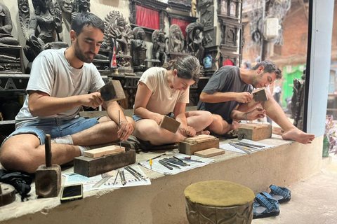 Kathmandu: Wood Carving Class with Local Artisan