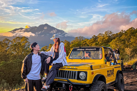 Bali: Mount Batur Jeep Sunrise and Hot Spring All InclusiveTour particular de jipe com traslado