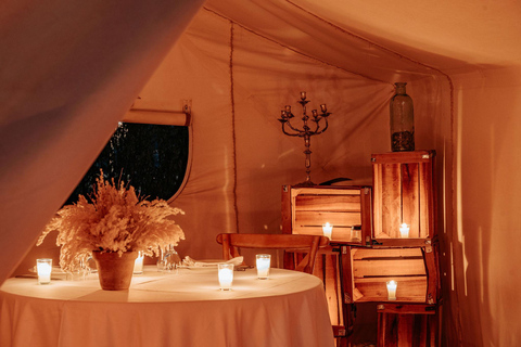 Agafay Desert Private Luxury Dinner w Live Music & Fire Show Agafay : Private luxury dinner at Inara Camp with camel ride