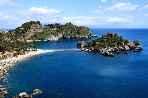 From Cefalù : Etna & Taormina guided tour full day