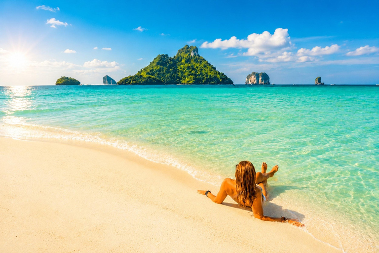 Ao Nang: 7 Islands Sunset Tour with Dinner & Snorkeling