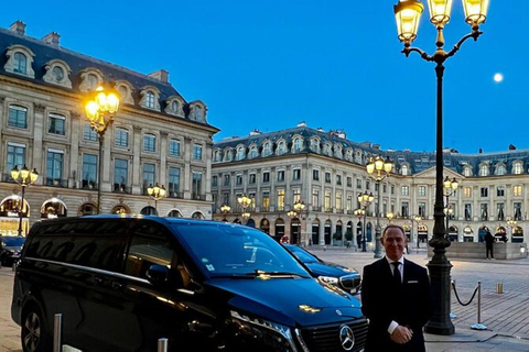 París: Traslado en Mercedes de lujo a Ginebra o LausanaDe París a Lausana