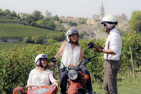 Van Bordeaux: Saint-Emilion Wine Tour in een zijspanSaint-Emilion-wijntour van een halve dag in een zijspan