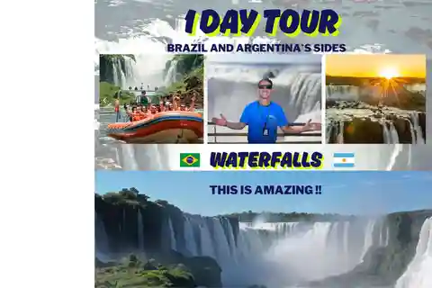 Iguassu Waterfalls: 1 Day Tour Brazil and Argentina's sides