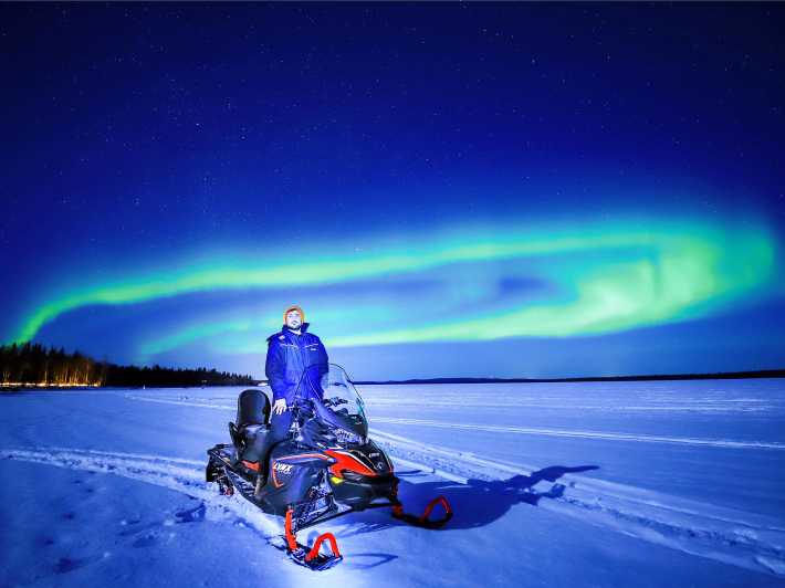 From Rovaniemi: Searching Aurora with Snowmobile