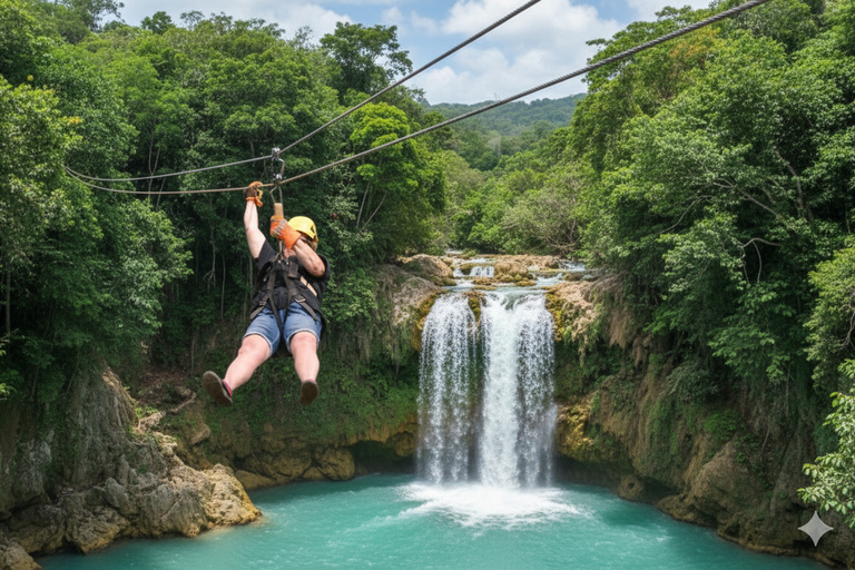 Puerto Plata: Desafío AdrenTrip &quot;Agua y Aire&quot; con Cascadas y Zipline