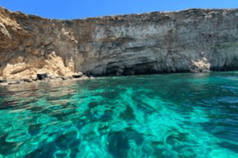 Cirkewwa/Mgarr: Blaue und kristallklare Lagune Privater Bootscharter