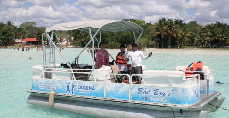 Ekskursija pontonais po Bacalaro septynių spalvų lagūną