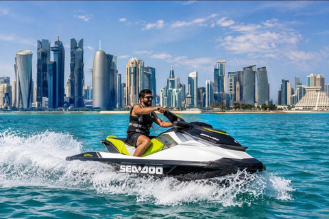 Doha Jet Ski Adventure: Skyline & Arabian Gulf Ride JetSki 30 minutes from meeting point