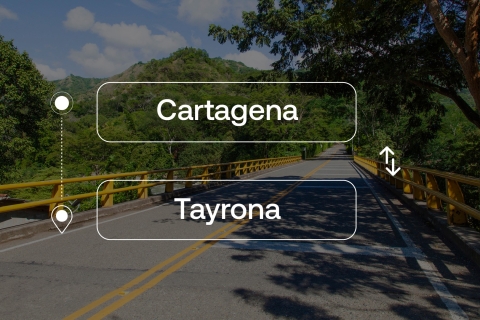 Cartagena van of naar Tayrona Park privétransfer