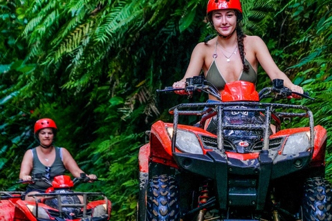 Bali: Ubud ATV Guided Tour with Rafting and Swing OptionsCombo ATV Quad bike &amp; White Water-Rafting Tour with Transfer