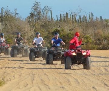 Los cabos:ATV beach&desert with transfer & tequila tasting